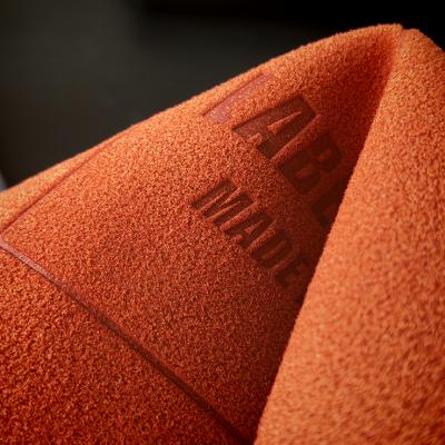Suede label leather